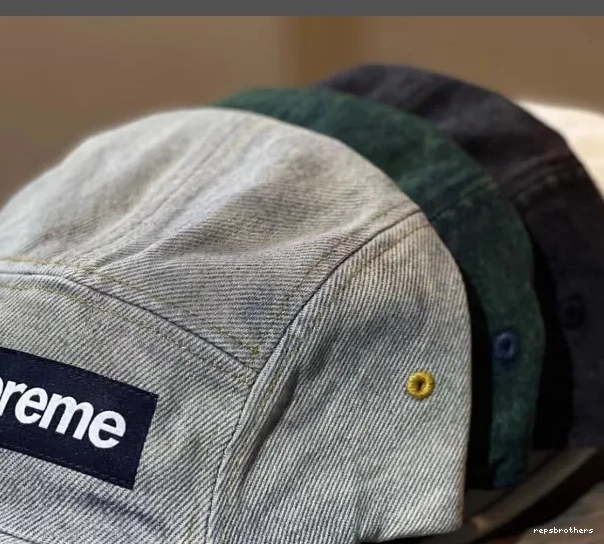 Washed Hat CAP Black Tannin DENIM Water White CAMP Camping Washed SS23 Blue Water 0713